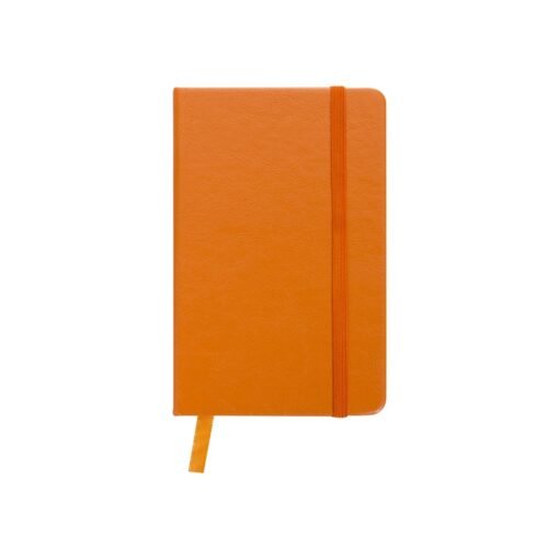 CADERNETA DE COURO SINTÉTICO SPX-12595I-LAR NA COR LARANJA