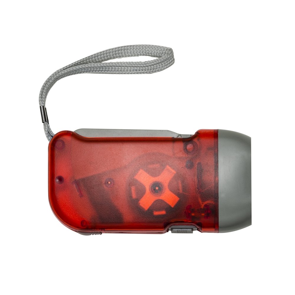 LANTERNA DINAMO 3 LEDS  SPX-01291 NA COR VERMELHO