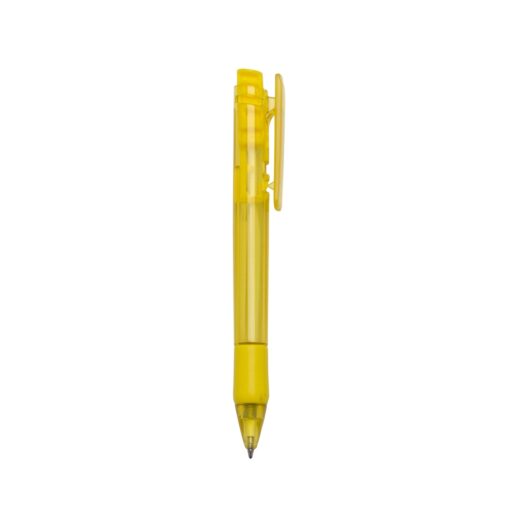 Caneta Para Brindes Plástica na cor amarelo