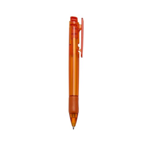 Caneta Personalizada Plástica na cor laranja