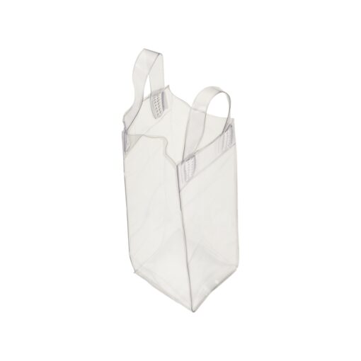 Sacola Personalizada Bag De Gelo P/ Bebidas - transparente com detalhes em branco