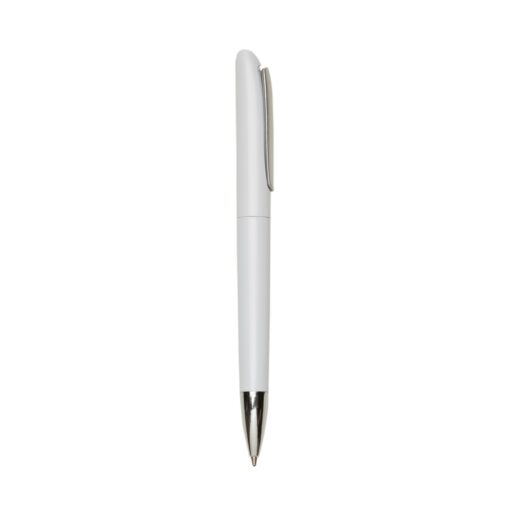Caneta Personalizada Plástica - Branco/Prata SPX-13440-BCO/PRA