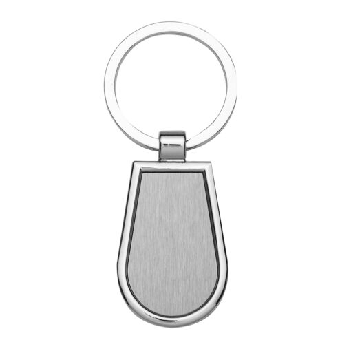 Chaveiro Personalizado De Metal na cor prata