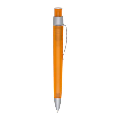 Caneta Personalizada Plástica - Laranja/Prata SPX-00204-LAR