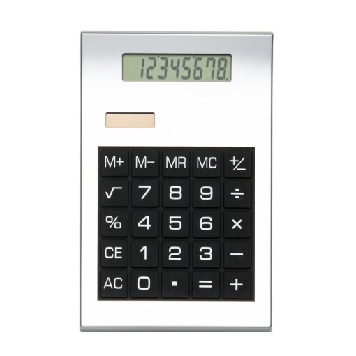 Calculadora Personalizado Plástico - Prata/Preto