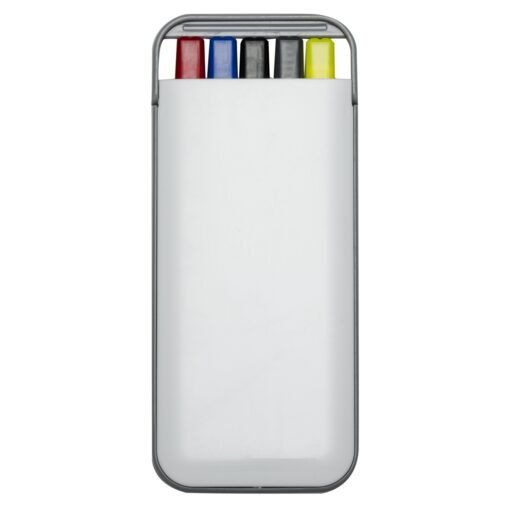 Kit 5 Personalizado Plástico - Branco | Brindes Brasil