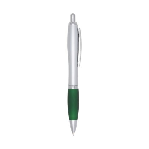 Caneta Personalizada Plástica - Prata/Verde SPX-00518-PRA/VD