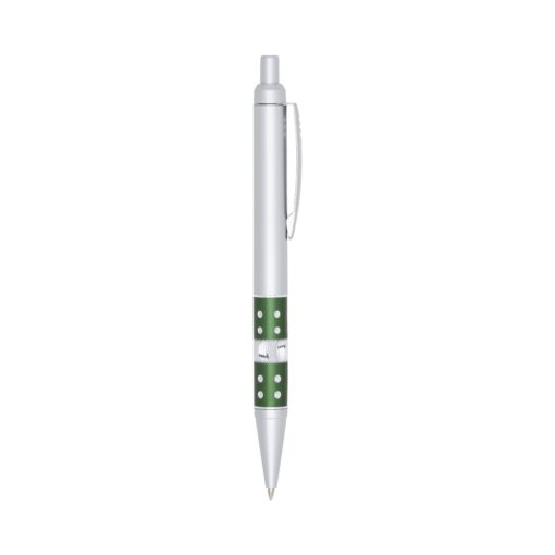 Caneta Personalizada Plástica - Verde/Prata SPX-00634-PRA/VD