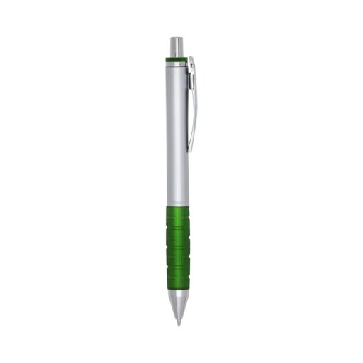 Caneta Personalizada Plástica - Verde/Prata SPX-00713-PRA/VD