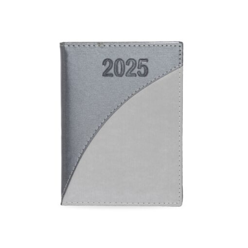Agenda Personalizada Couro - Prata | Brindes Brasil