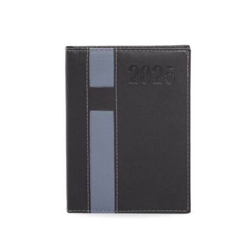 Agenda Personalizada Couro Sintético - Preto/Prata