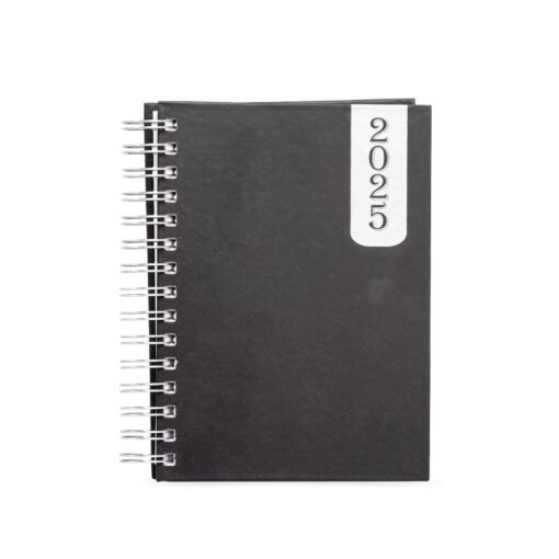 Agenda Personalizada Plástico - Preto/Prata SPX-14462-PRE