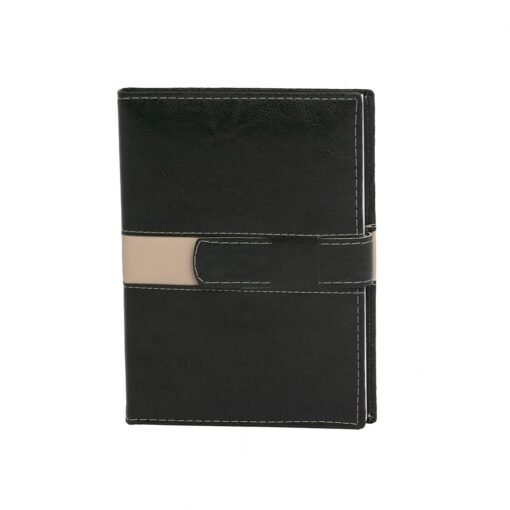 Agenda Personalizada Couro Sintético - Verde/Bege