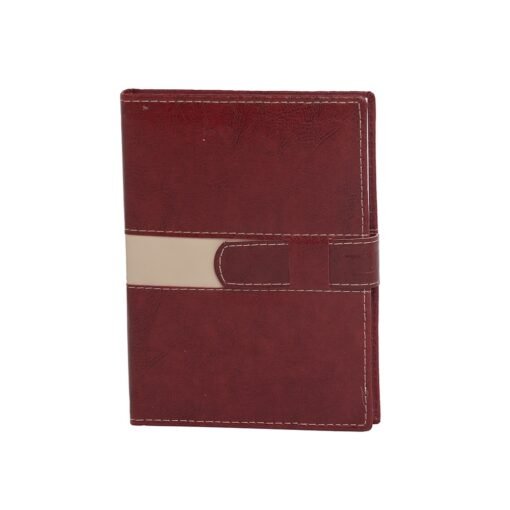 Agenda Personalizada Couro Sintético - Vermelho/Bege SPX-13919-VM/CRE