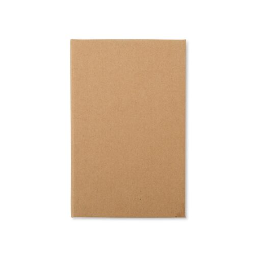 Bloco Personalizado De Anotação Com Autoadesivos E Caneta na cor kraft