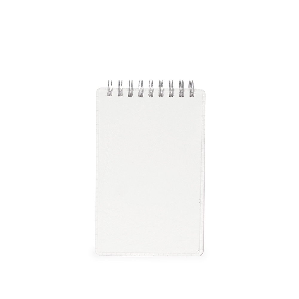 BLOCO DE ANOTAÇÕES COURO SINTÉTICO SPX-13634 NA COR BRANCO