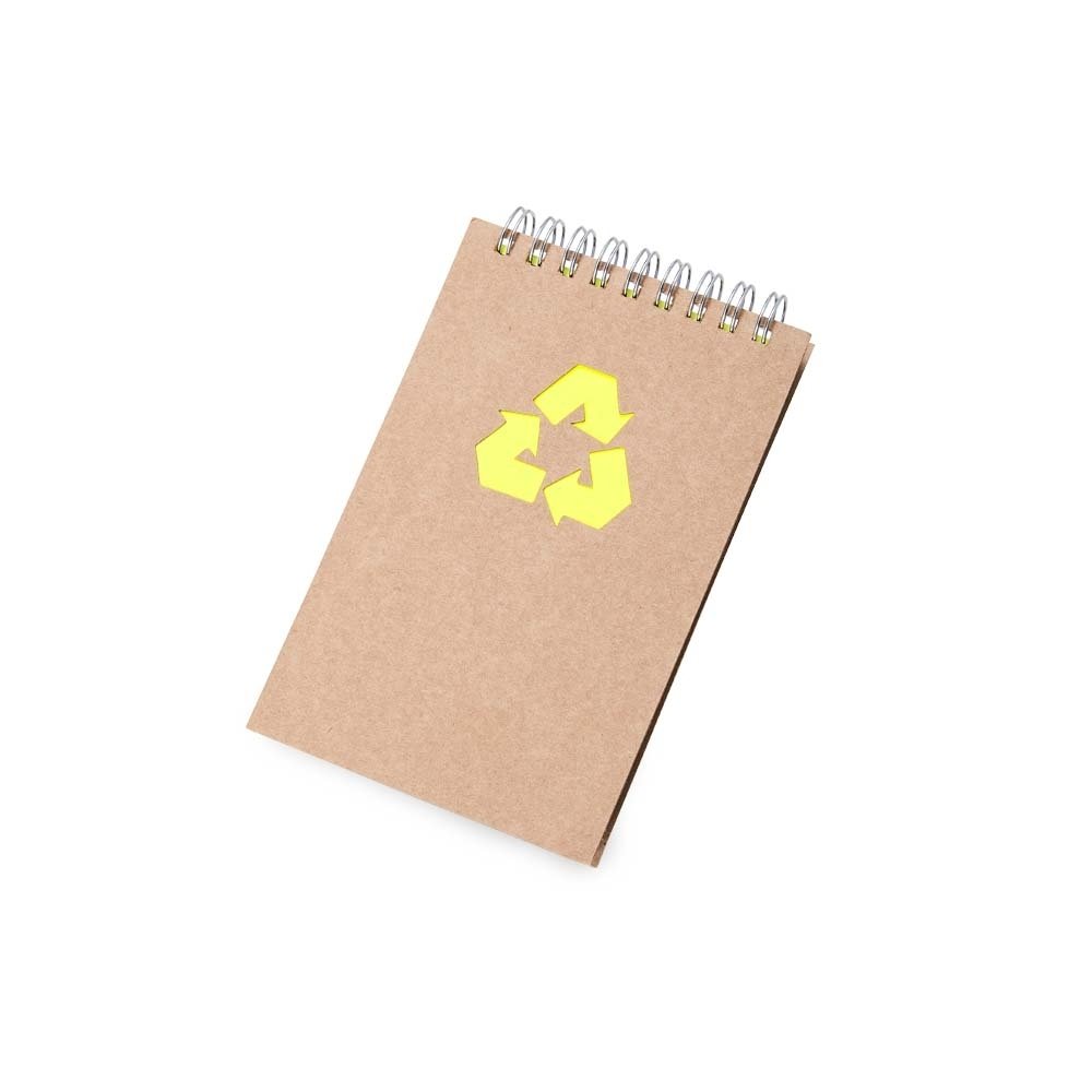 BLOCO DE ANOTAÇÕES ECOLÓGICO SPX-14819 NA COR AMARELO