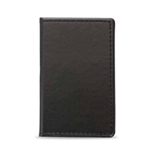 Bloco personalizado de anot. c/ autoadesivos na cor preto