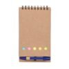 Bloco Personalizado Nylon - Kraft/Azul | Brindes Brasil
