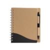 Bloco Personalizado Nylon - Bege/Preto | Brindes Brasil
