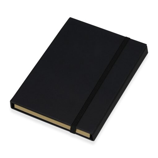 BLOCO DE ANOTAÇÕES COM CANETA E AUTOADESIVOS SPX-14762-PRE NA COR PRETO