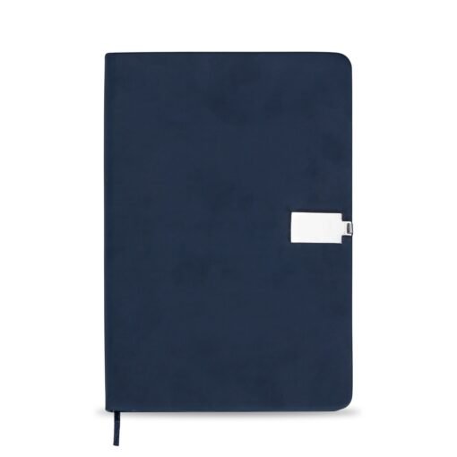 Bloco Personalizado Metálico - Azul/Prata | Brindes Brasil