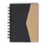 Caderneta Personalizada Nylon - Preto/Bege | Brindes Brasil
