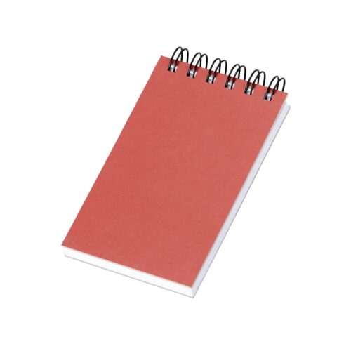 Bloco Para Brindes De Anotações Em Kraft na cor vermelho