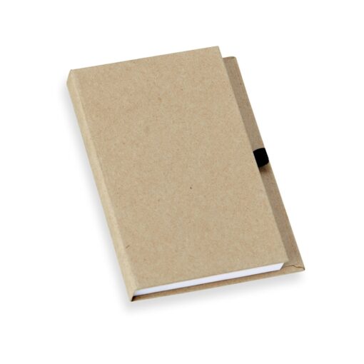 Bloco Personalizado De Anotações Em Kraft Com Porta Caneta na cor kraft