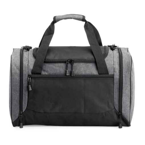 Bolsa Promocional Esportiva 46L - cinza com detalhes em chumbo