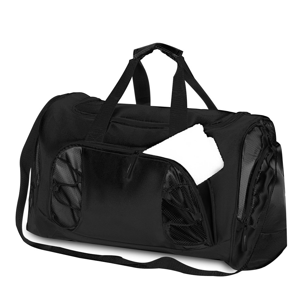 BOLSA ESPORTIVA POLIÉSTER 40L SPX-14831-PRE NA COR PRETO