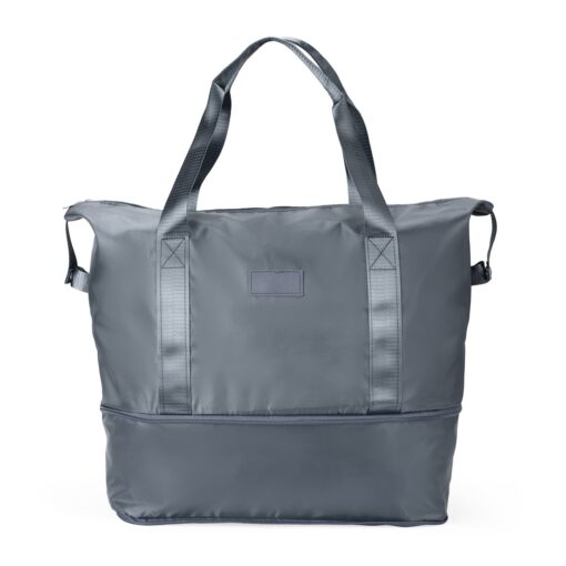 Bolsa Com Logo Esportiva Poliéster Expansível 36 Litros na cor cinza