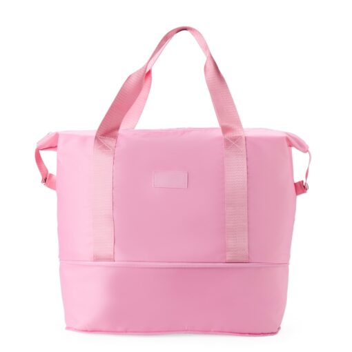 Bolsa Para Brindes Esportiva Poliéster Expansível 36 Litros na cor rosa