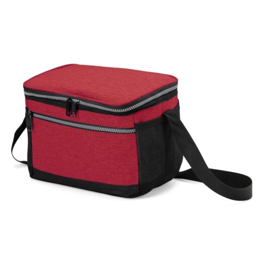 Bolsa Para Brindes Térmica 11L - vermelho com detalhes em preto