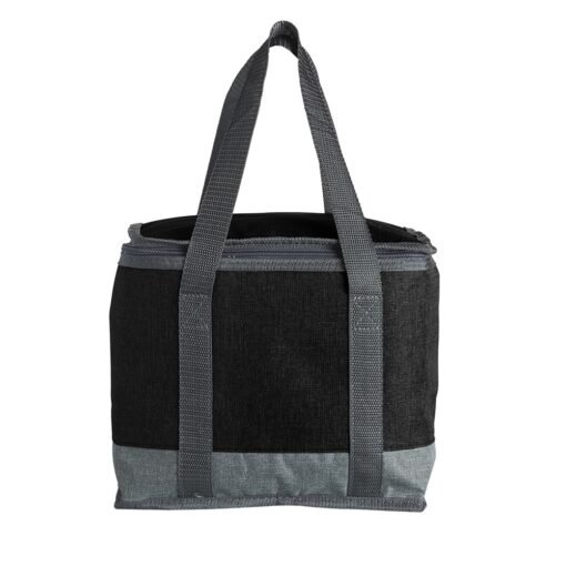 Bolsa Com Logo Térmica 15L - preto com detalhes em cinza
