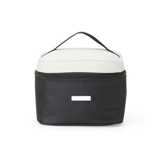 Bolsa Para Brindes Térmica 5L - preto com detalhes em branco