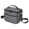 Lancheira Nylon C/ Plaquinha | Brinde Personalizado na cor cinza