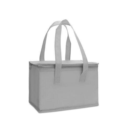 Bolsa Para Brindes Térmica 6 Litros. na cor cinza