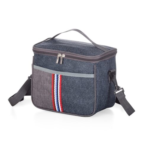 Bolsa Personalizada Térmica 9L - azul com detalhes em chumbo