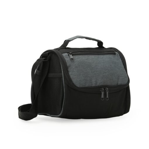 Bolsa Com Logo Térmica 7L - preto com detalhes em cinza