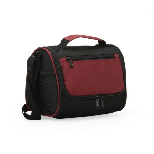 Bolsa Promocional Térmica 7L - preto com detalhes em vermelho