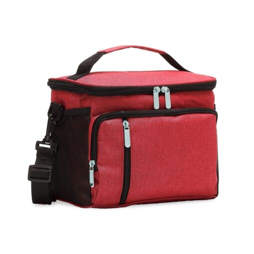 Bolsa Personalizada Térmica 9L - vermelho com detalhes em preto