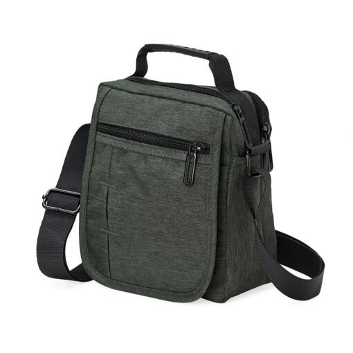 Bolsa Promocional De Ombro Em Nylon na cor cinza