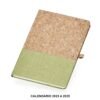 Caderneta Personalizada - Bege/Verde | Brindes Brasil