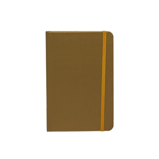 Caderneta Personalizada - Dourado | Brindes Brasil