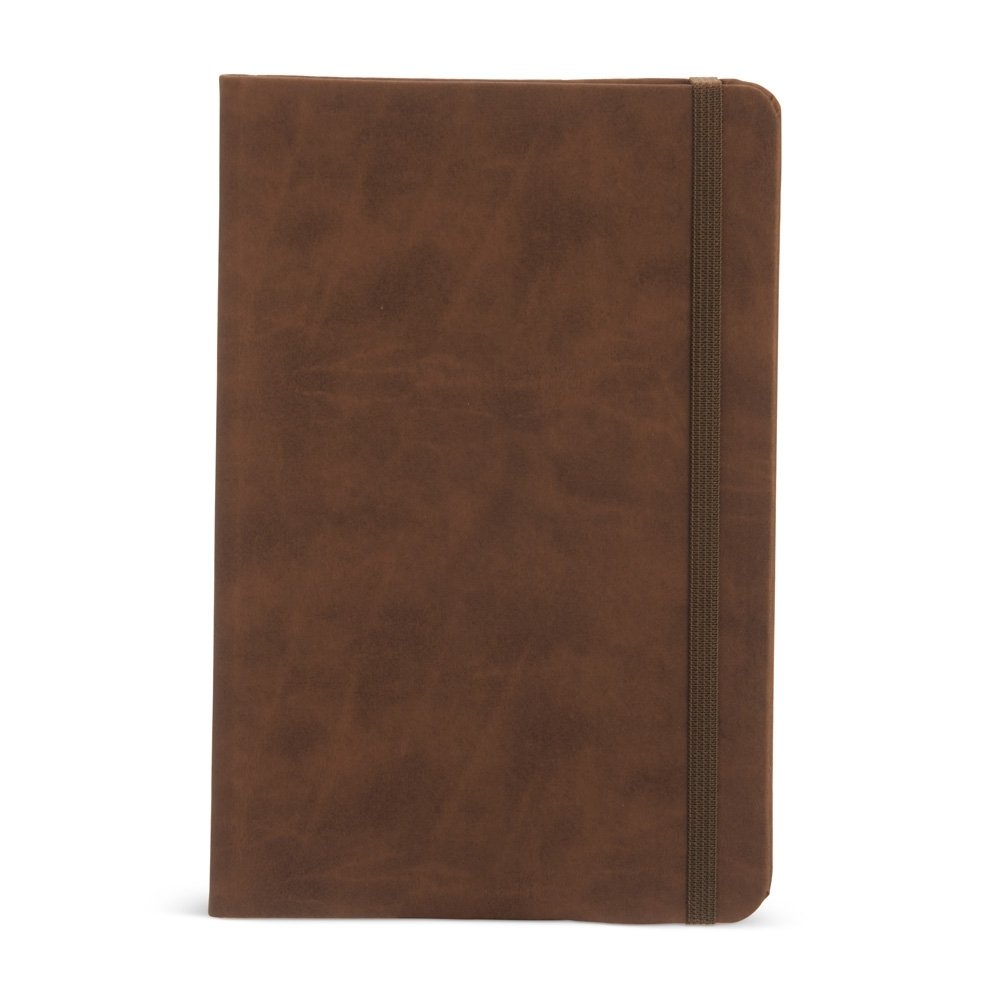CADERNETA COURO SINTÉTICO 21X14 SPX-14917S NA COR MARROM