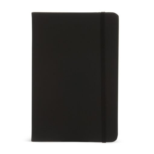 CADERNETA COURO SINTÉTICO 21X14 SPX-14917P-PRE NA COR PRETO