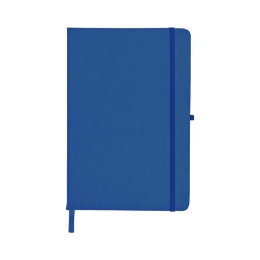 CADERNETA EMBORRACHADA COM PORTA CANETA SPX-14092SN-AZU NA COR AZUL