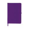 Caderneta Com Logo Emborrachada Com Porta Caneta na cor roxo