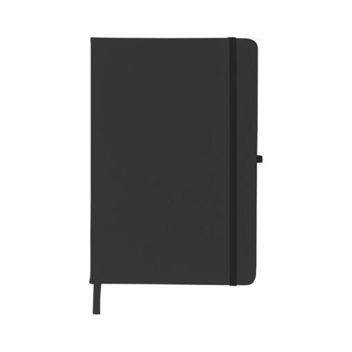 CADERNETA EMBORRACHADA COM PORTA CANETA SPX-14092SN-PRE NA COR PRETO